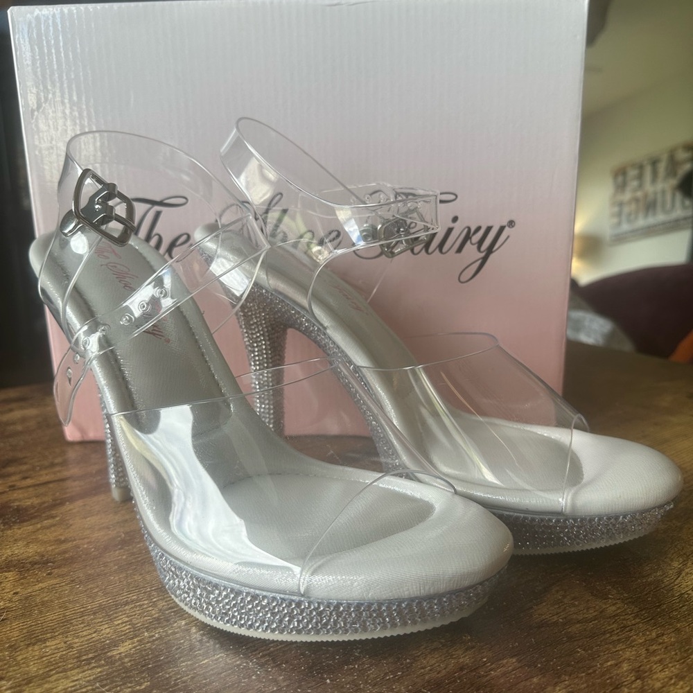 The Shoe Fairy Clear Heels